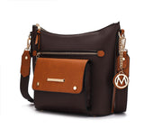 Serenity Color Block Vegan Leather Women Crossbody Bag