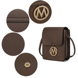 MKF Collection Skylar Messenger Handabag Vegan Leather Womens by Mia K