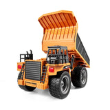 Christmas Gift! VEVOR RC Remote Control Dump Truck Toy Construction Vehicle Toy 9CH 1:18 Scale