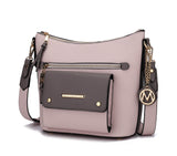 Serenity Color Block Vegan Leather Women Crossbody Bag