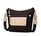 Serenity Color Block Vegan Leather Women Crossbody Bag