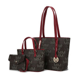 MKF Collection Aylet M Tote with Mini Handbag and Wristlet Pouch by Mia k