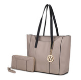 MKF Collection Dinah Light Weight Tote Handbag with Wallet by Mia K