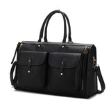 MKF Collection Genevieve Duffle Handbag Color Block Vegan Leather Women by Mia k