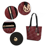 MKF Collection Aylet M Tote with Mini Handbag and Wristlet Pouch by Mia k