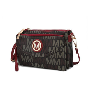 MKF Collection Ishani Signature Crossbody handbag Women by Mia k