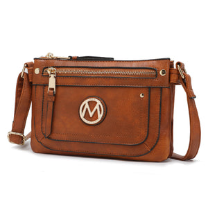 MKF Collection Elaina Multi Pocket Crossbody Handbag by Mia K