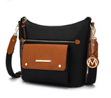 Serenity Color Block Vegan Leather Women Crossbody Bag