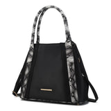 MKF Collection Kenna Snake embossed Vegan Leather Women Tote Handbag by Mia K