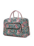 MKF Collection Jayla Quilted Cotton Botanical Pattern Women Duffle Bag by Mia k