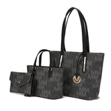 MKF Collection Aylet M Tote with Mini Handbag and Wristlet Pouch by Mia k