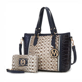 MKF Collection Lizza Croco Embossed Tote Handbag by Mia k