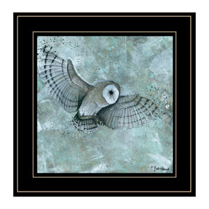 "Simplicity Owl" by Britt Hallowell, Ready to Hang Framed Print, White Frame