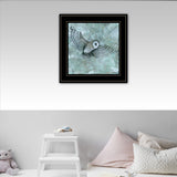 "Simplicity Owl" by Britt Hallowell, Ready to Hang Framed Print, White Frame