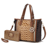 MKF Collection Lizza Croco Embossed Tote Handbag by Mia k