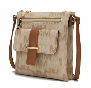 MKF Collection Jeni Multi Compartment Crossbody Bag by Mia k