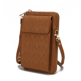 MKF Collection Caddy Vegan Leather Women Phone Wallet Crossbody by Mia k