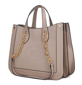 MKF Collection Stella Tote Handbag Vegan Leather Crossover Women by Mia k