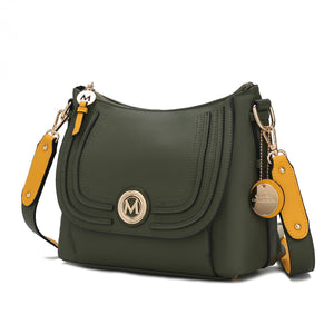 MKF Collection Maggie vegan leather Crossbody Shoulder bag by Mia K