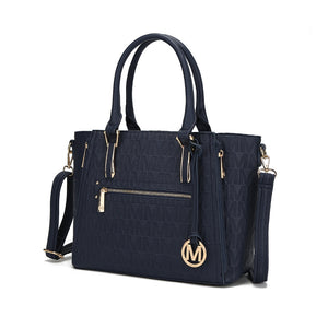 MKF Collection Cairo M Signature Satchel Handbag by Mia k