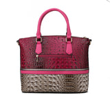 MKF Collection Autumn Crocodile Skin Tote Handbag with Wallet by Mia k