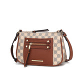 Essie Circular Print Vegan Leather Women Crossbody Bag