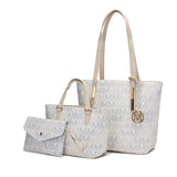 MKF Collection Aylet M Tote with Mini Handbag and Wristlet Pouch by Mia k