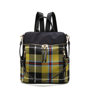 MKF Collection Nishi Plaid Backpack Women by Mia K