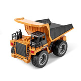 Christmas Gift! VEVOR RC Remote Control Dump Truck Toy Construction Vehicle Toy 9CH 1:18 Scale