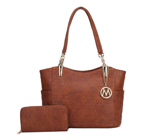 MKF Collection Allison Tote Handbag & Wallet by Mia k