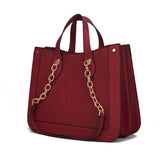 MKF Collection Stella Tote Handbag Vegan Leather Crossover Women by Mia k