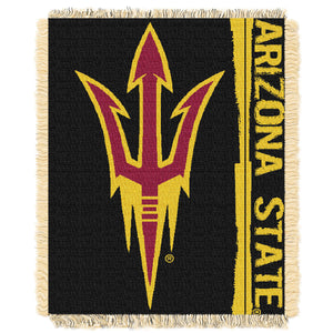 Arizona State OFFICIAL Collegiate "Double Play" Woven Jacquard Throw