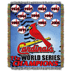 Cardinals CS OFFICIAL Major League Baseball, Commemorative 48"x 60" Woven Tapestry Throw by The Northwest Company