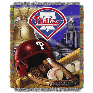 Phillies OFFICIAL Major League Baseball, "Home Field Advantage" 48"x 60" Woven Tapestry Throw by The Northwest Company