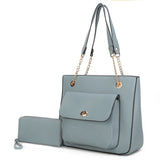 MKF Collection Jenna Shoulder Bag by Mia k and Wallet- 2 pieces