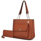 MKF Collection Jenna Shoulder Bag by Mia k and Wallet- 2 pieces