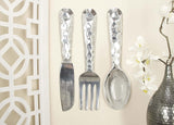 Cutlery Wall Decor - Aluminum Utensil Set of 3