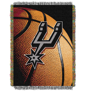 Spurs OFFICIAL National Basketball Association, "Photo Real" 48"x 60" Woven Tapestry Throw by The Northwest Company