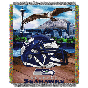 Seahawks OFFICIAL National Football League, "Home Field Advantage" 48"x 60" Woven Tapestry Throw by The Northwest Company
