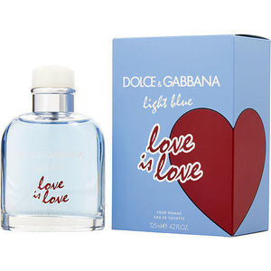 D & G LIGHT BLUE LOVE IS LOVE by Dolce & Gabbana EDT SPRAY 4.2 OZ