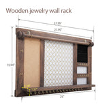 Wooden Jewelry Wall Mount - Large XH