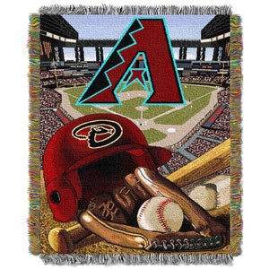 Diamondbacks OFFICIAL Major League Baseball, "Home Field Advantage" 48"x 60" Woven Tapestry Throw by The Northwest Company