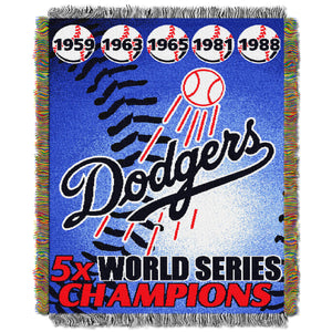 Dodgers CS OFFICIAL Major League Baseball, Commemorative 48"x 60" Woven Tapestry Throw by The Northwest Company