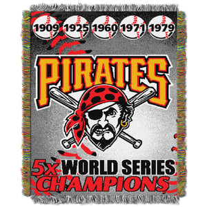 Pirates CS OFFICIAL Major League Baseball, Commemorative 48"x 60" Woven Tapestry Throw by The Northwest Company