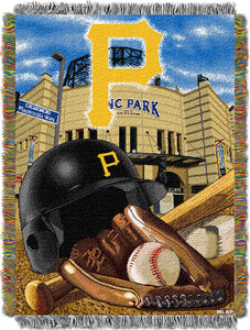 Pirates OFFICIAL Major League Baseball, "Home Field Advantage" 48"x 60" Woven Tapestry Throw by The Northwest Company