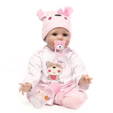 22" Cute Simulation Baby Infant Toy Pink