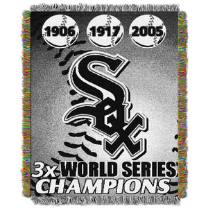 White Sox CS OFFICIAL Major League Baseball, Commemorative 48"x 60" Woven Tapestry Throw by The Northwest Company