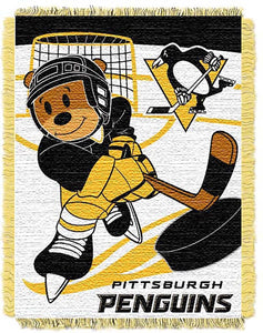 Penguins OFFICIAL National Hockey League, "Score Baby" Baby 36"x 46" Triple Woven Jacquard Throw by The Northwest Company
