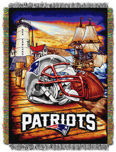 Patriots OFFICIAL National Football League, "Home Field Advantage" 48"x 60" Woven Tapestry Throw by The Northwest Company