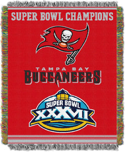 Bucs OFFICIAL National Football League, Commemorative 48"x 60" Woven Tapestry Throw by The Northwest Company